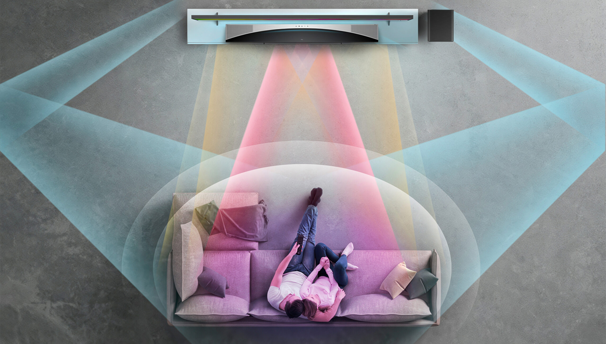 3 premium-soundbaria Dolby Atmos -tuella, joulu 2024 2 TCL Q75H surround illustration scaled 1